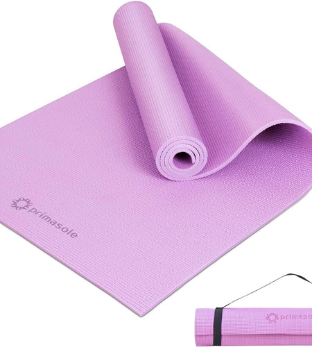 Yoga Mat with Carry Strap for Yoga Pilates Fitness and Floor Workout at Home and Gym