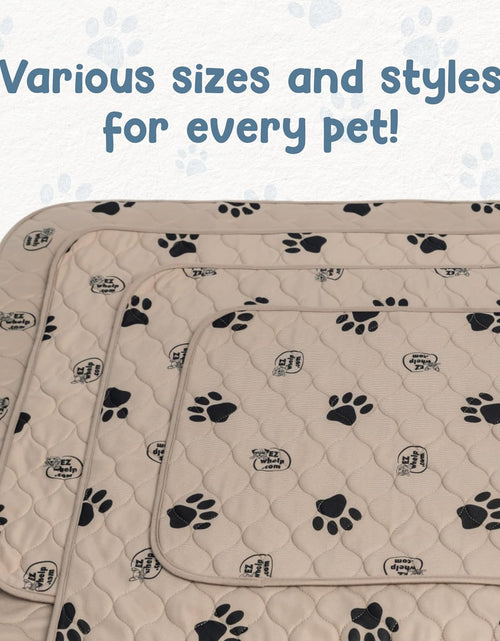 Load image into Gallery viewer, Reusable Dog Pee Pads for Dogs - Waterproof Potty Training Pee Pad - Washable Dog Training Pads W/ Rounded Corners Puppy Pad - Lightweight &amp; Laminated Whelping Pad Dog Mat Pet Supplies - 2 Pk
